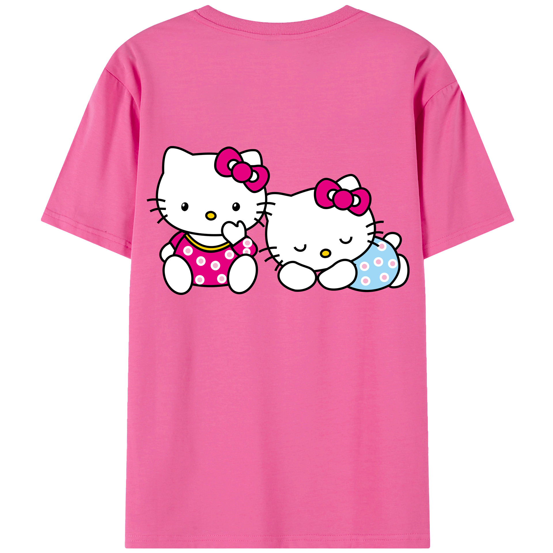 （画像用） Hello Kitty ハローキティ レディース半袖Tシャツ(バックプリント)